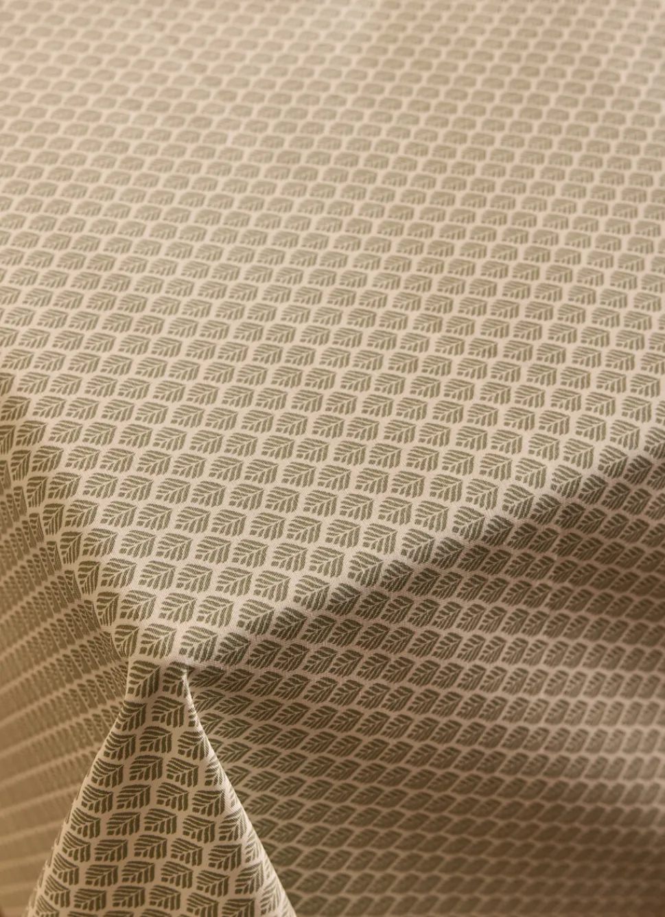 Hot Bouchara NAPPE ENDUITE EN COTON GALM ÉCRU / GENÉVRIER