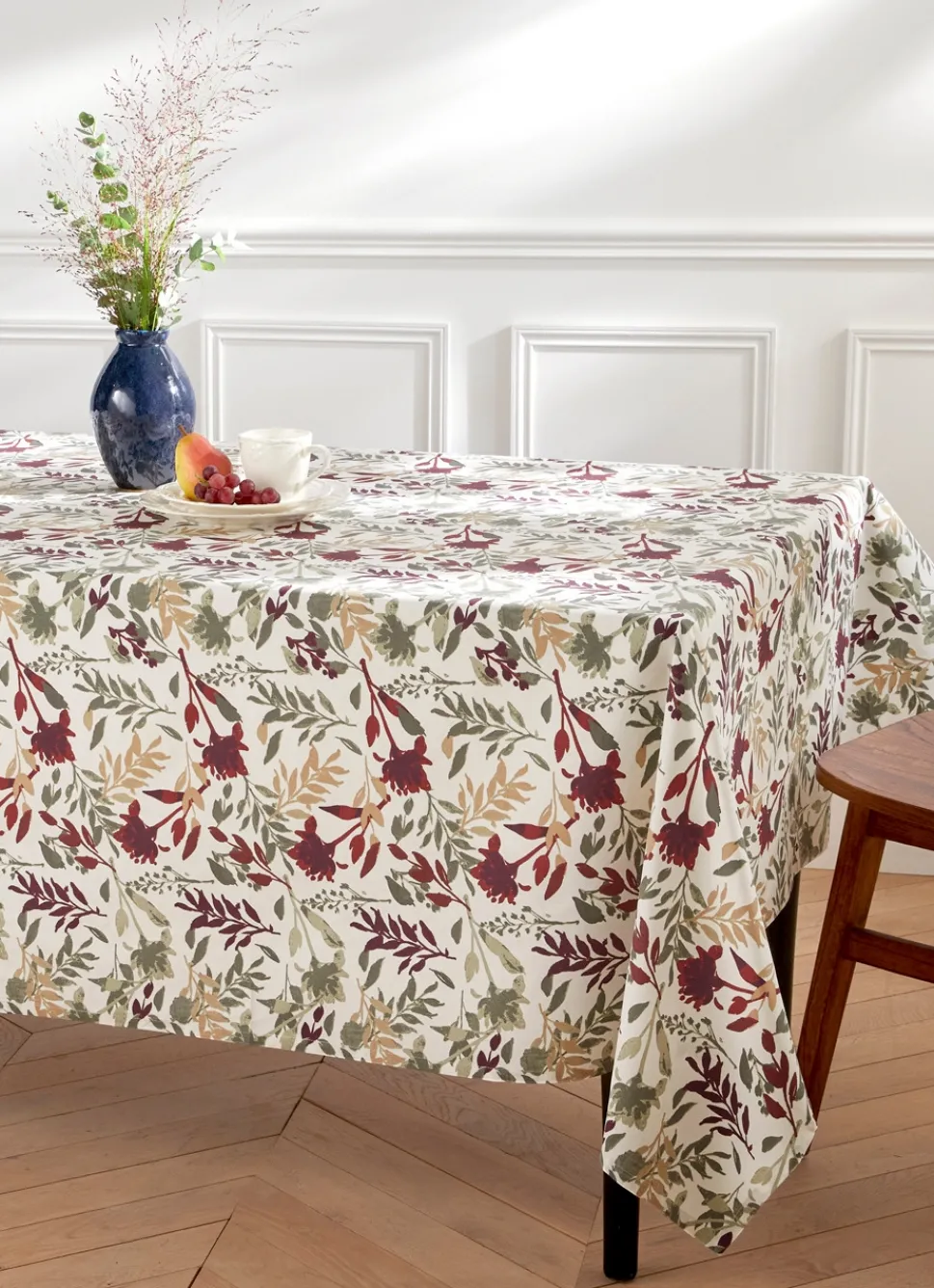 New Bouchara NAPPE ENDUITE EN COTON IMPRIMÉ FLEURS MULTICOLORE