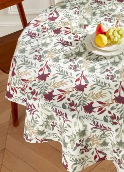 Discount Bouchara NAPPE ENDUITE EN COTON IMPRIMÉ FLEURS MULTICOLORE
