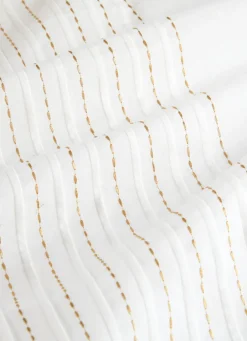 Clearance Bouchara NAPPE PLISSÉE CENTRE DE TABLE AVEC BRODERIES BLANC