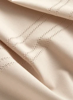 Clearance Bouchara NAPPE POINÇON EN COTON NANI GRIS BEIGE