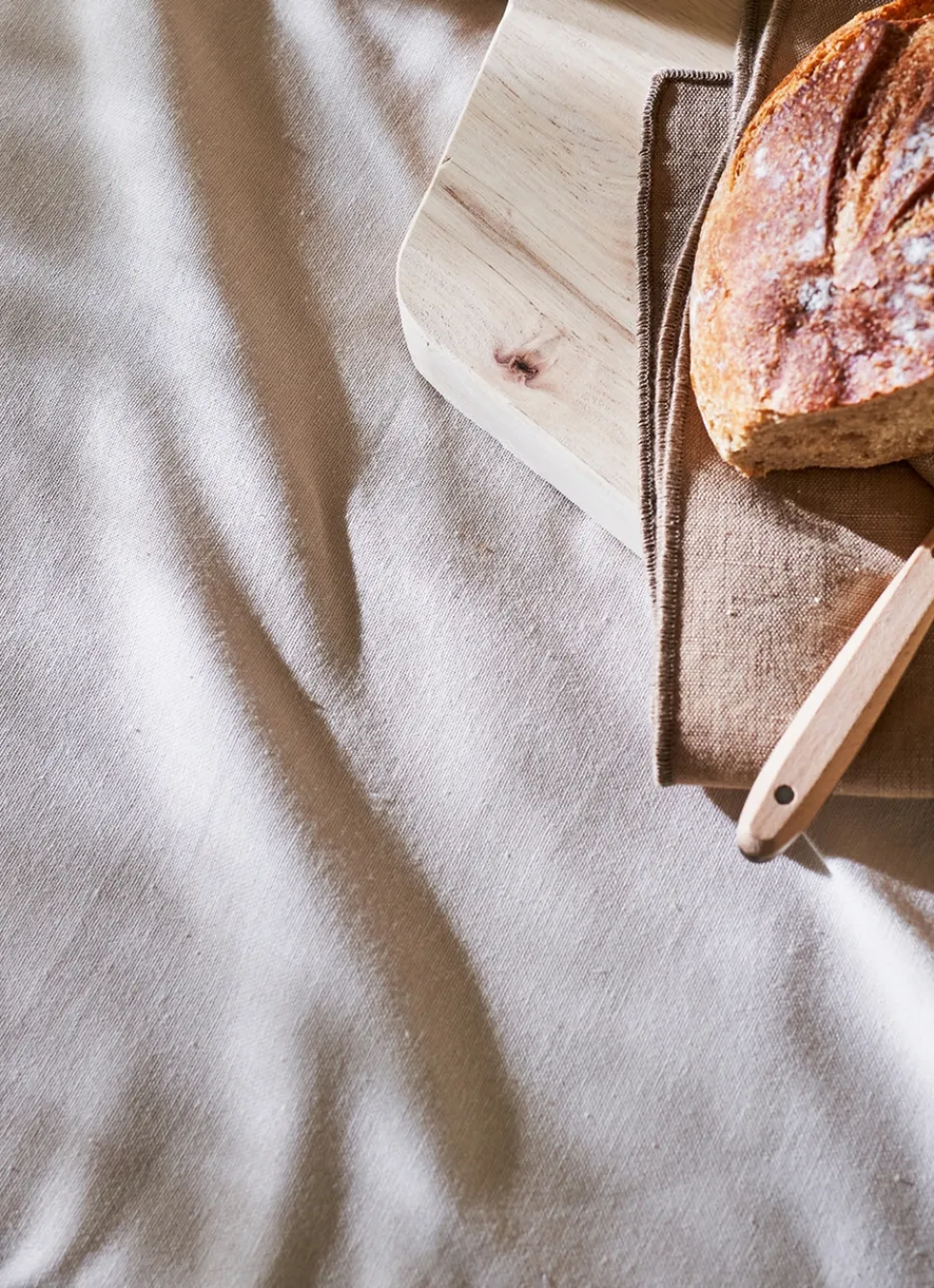 Hot Bouchara NAPPE UNIE EN TOILE CRAIE