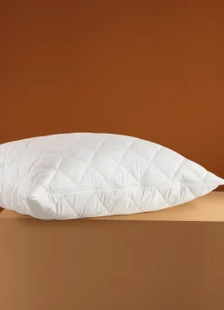 Online Bouchara OREILLER CARRÉ DOUBLE CONFORT MOELLEUX / FERME BLANC