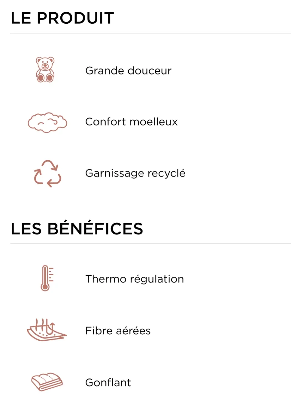 New Bouchara OREILLER MOELLEUX EN PERCALE DE COTON BLANC