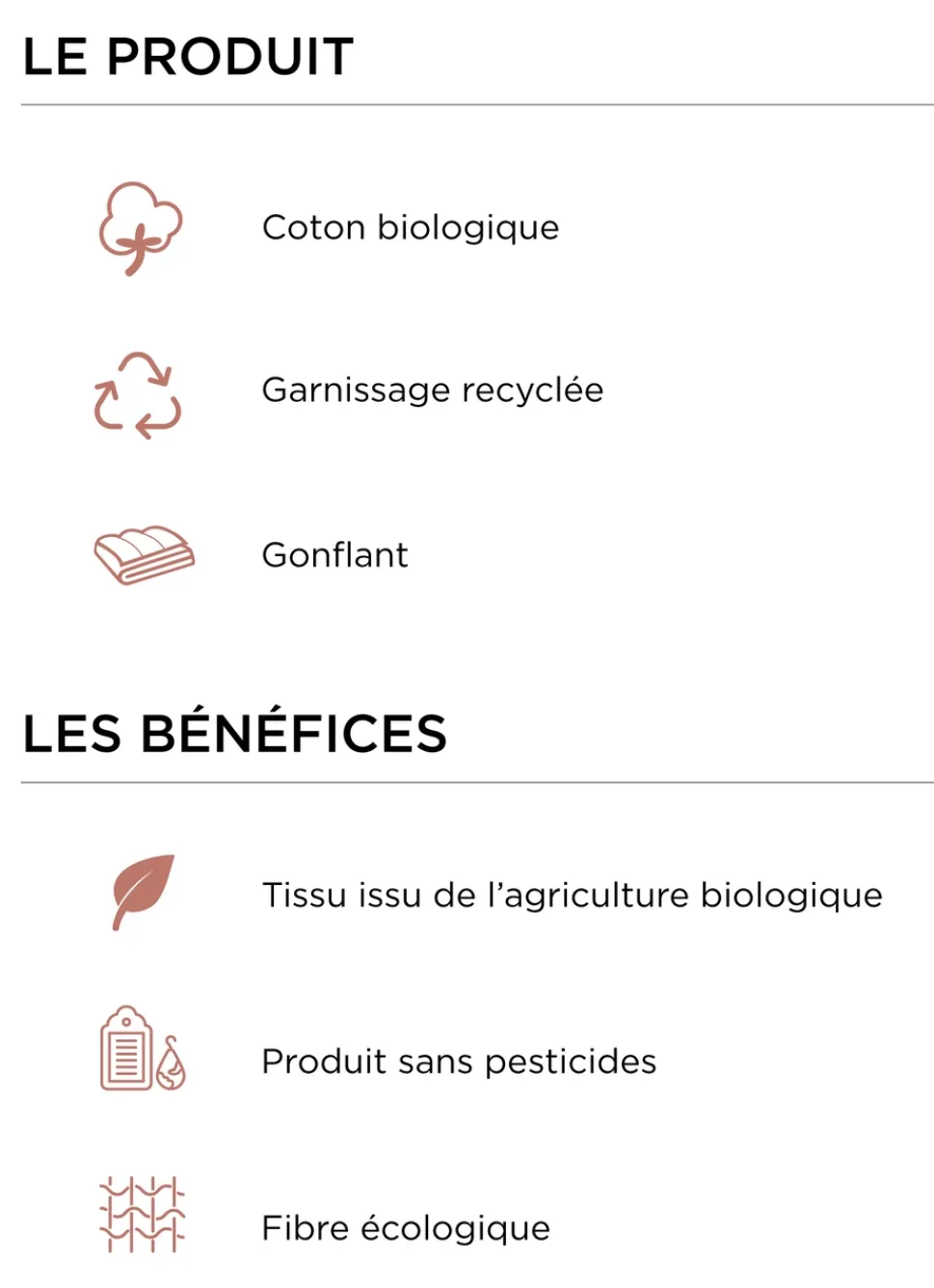 Discount Bouchara OREILLER RECTANGULAIRE MOELLEUX EN COTON BIO BLANC