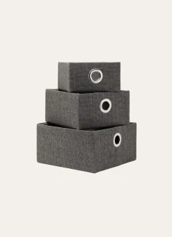 New Bouchara PANIER DE RANGEMENT UNI PETIT FORMAT GRIS UNI