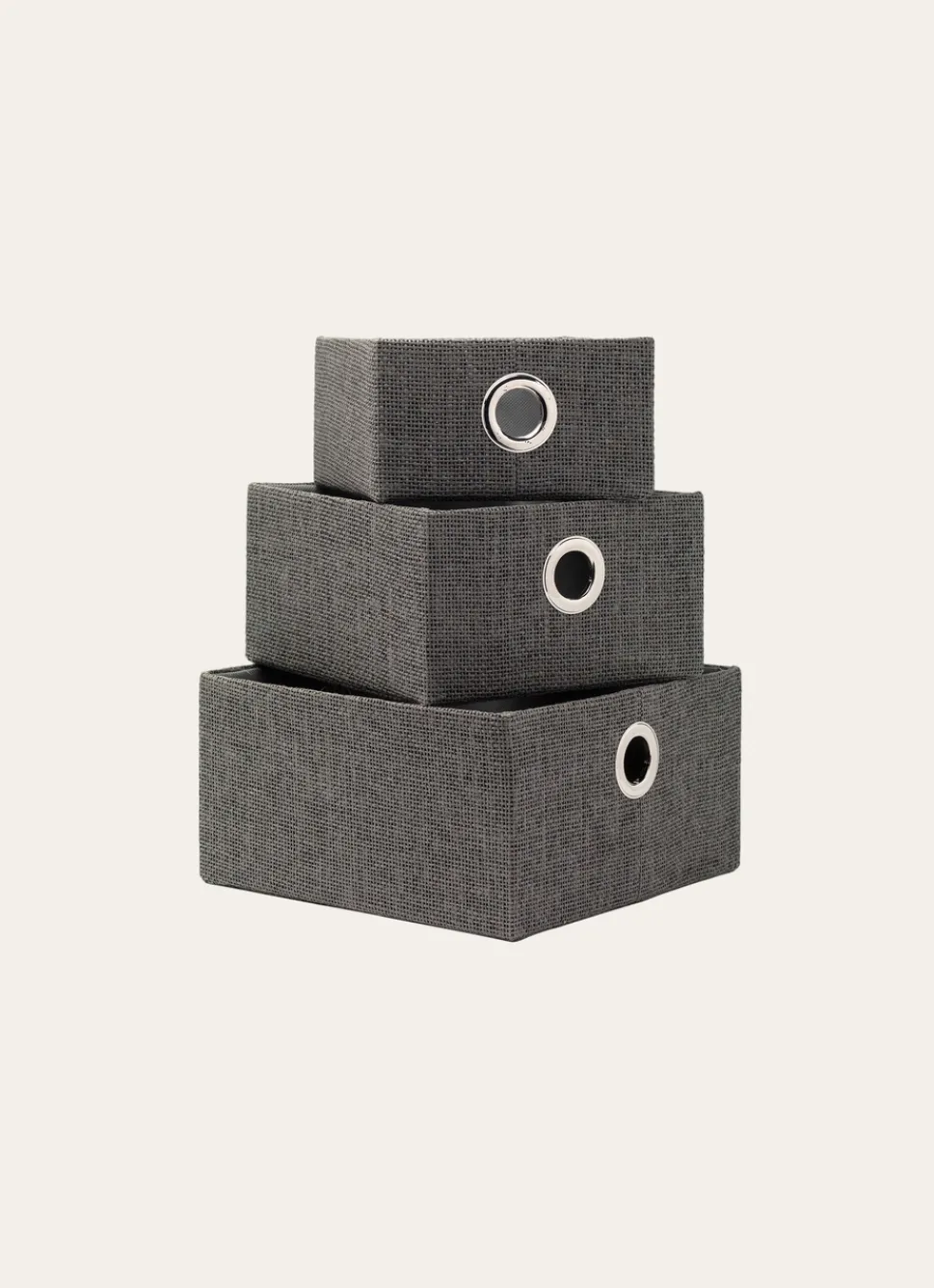 New Bouchara PANIER DE RANGEMENT UNI PETIT FORMAT GRIS UNI