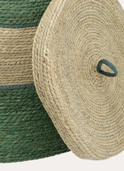 Sale Bouchara PANIER EN SEAGRASS NATUREL/VERT