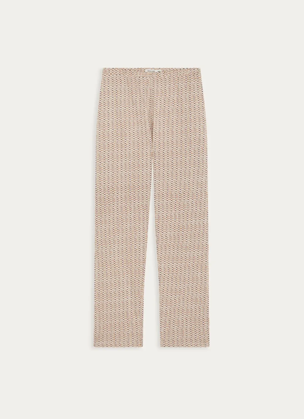 Hot Bouchara PANTALON DÉCONTRACTÉ EN COTON IMPRIMÉ ECRU