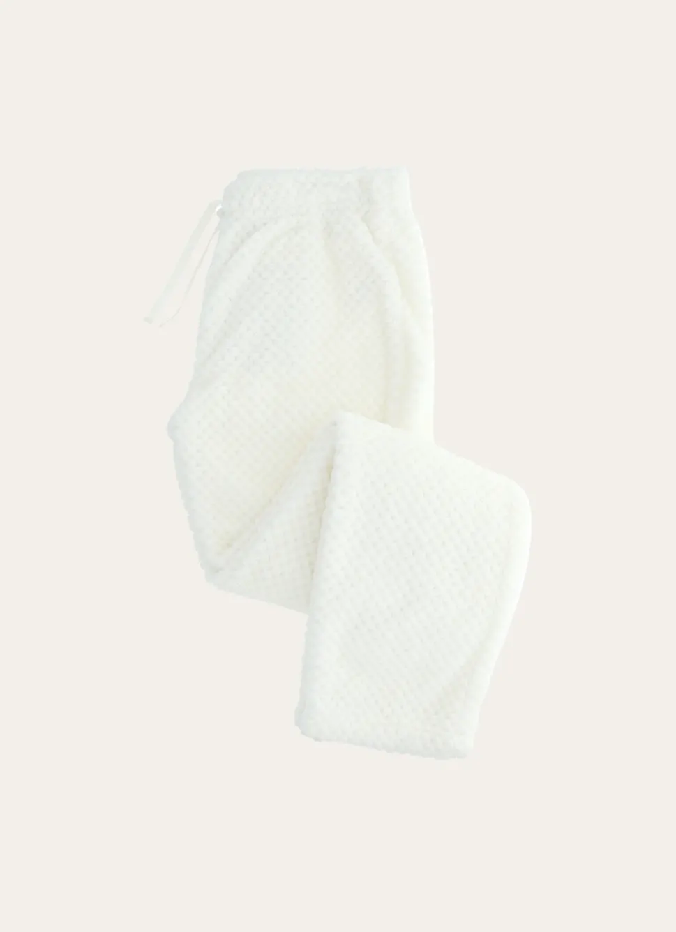 Discount Bouchara PANTALON DE PYJAMA EN POLAIRE FAÇON MOUTON ÉCRU