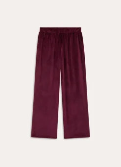 Online Bouchara PANTALON DE PYJAMA EN VELOUR ULTRA AUBERGINE