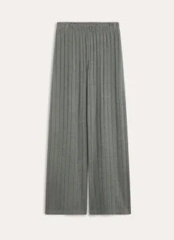 Online Bouchara PANTALON DROIT ET LARGE EN MAILLE DOUCE GRIS