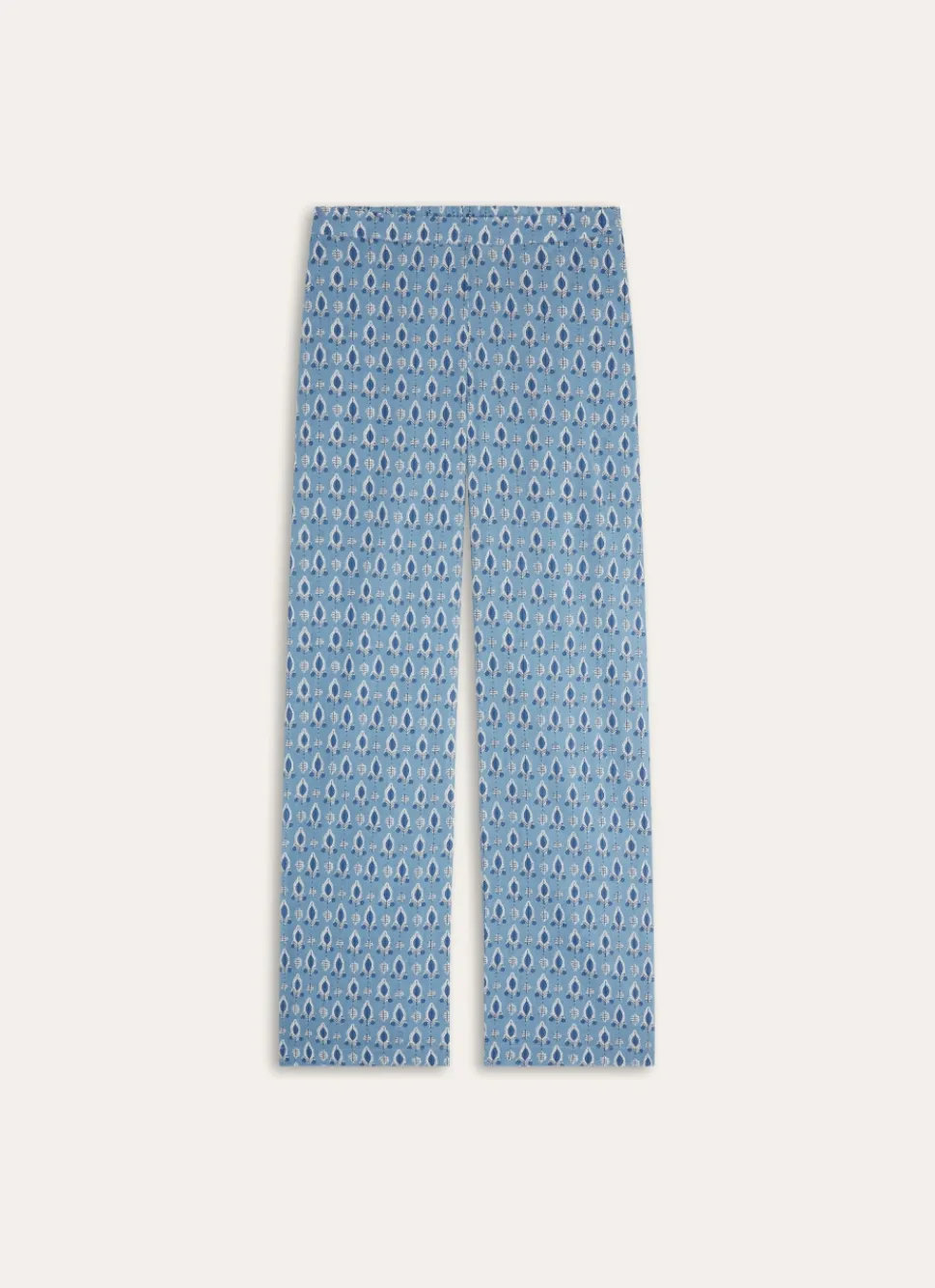 Online Bouchara PANTALON EN COTON IMPRIMÉ INDIEN BLEU