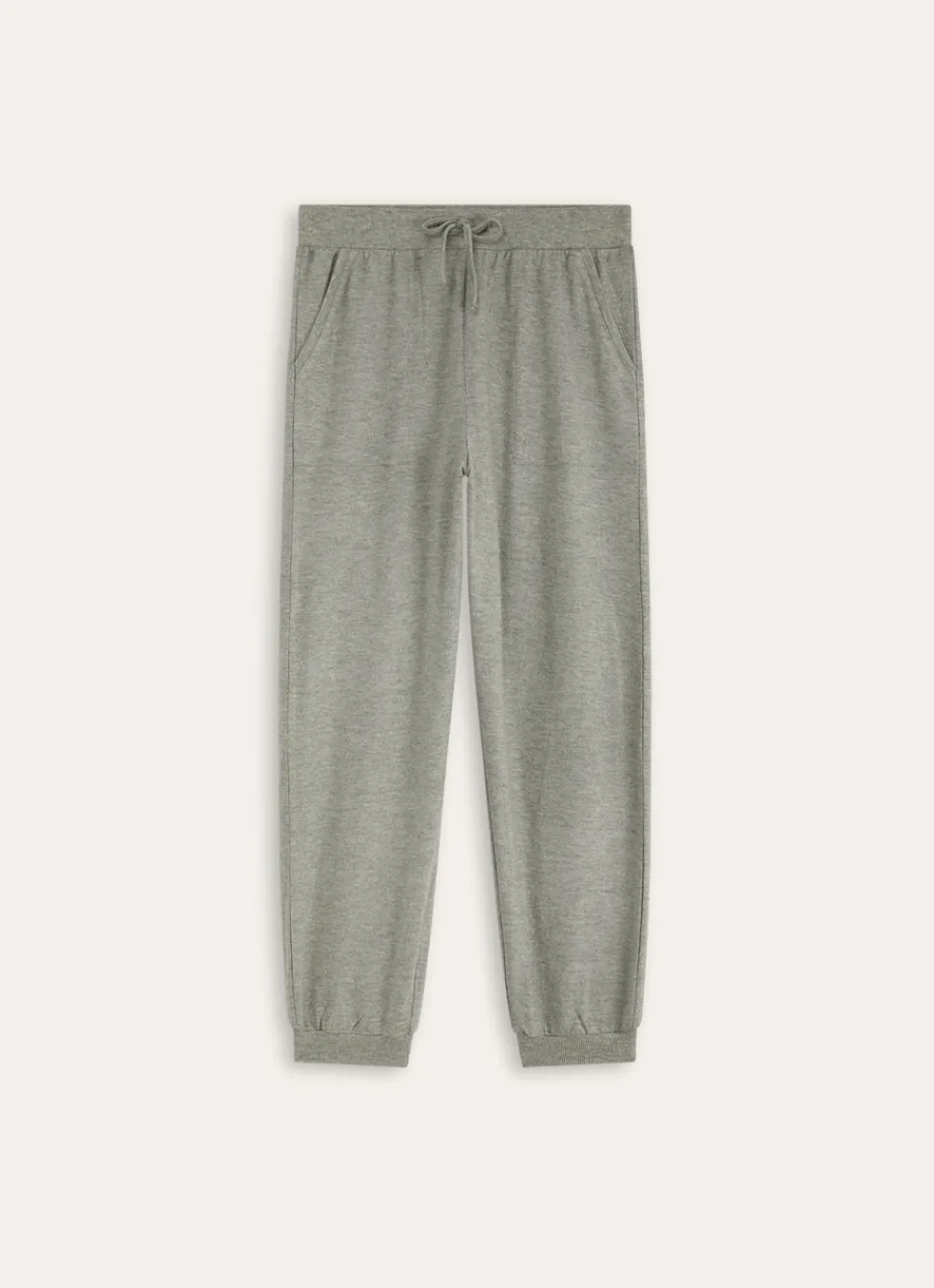 Hot Bouchara PANTALON EN MAILLE DOUCE COTELÉE ROUV vert