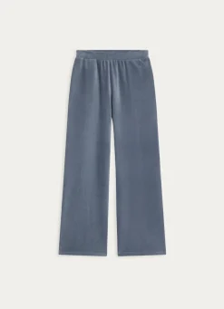 Hot Bouchara PANTALON EN VELOURS CALOU Bleu ORAGE