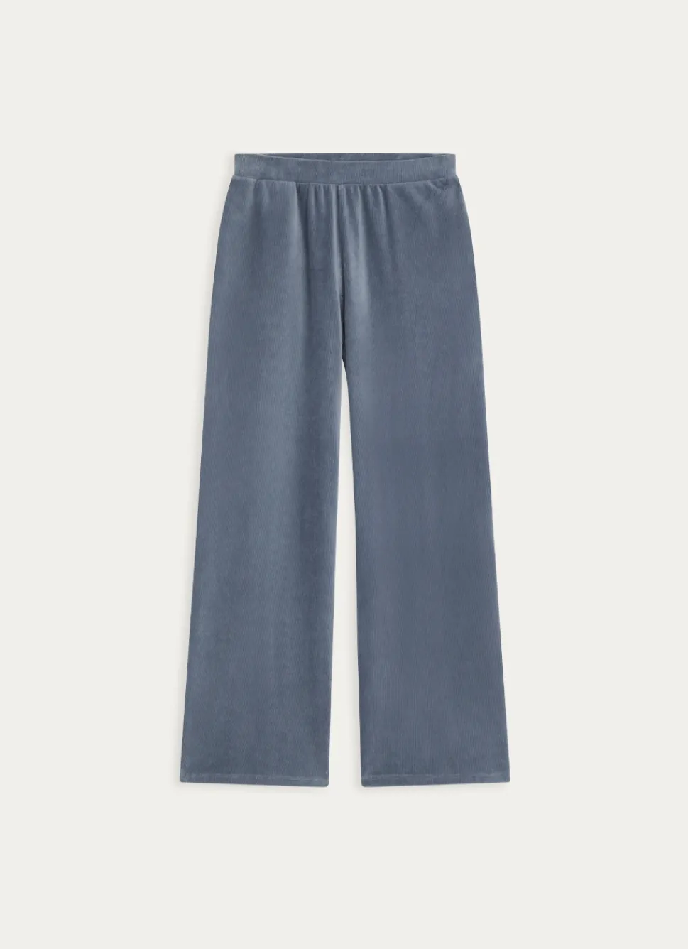 Hot Bouchara PANTALON EN VELOURS CALOU Bleu ORAGE