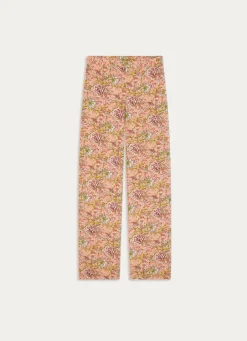 Outlet Bouchara PANTALON EN VISCOSE IMPRIMÉE FLORAL NOUR CORAIL