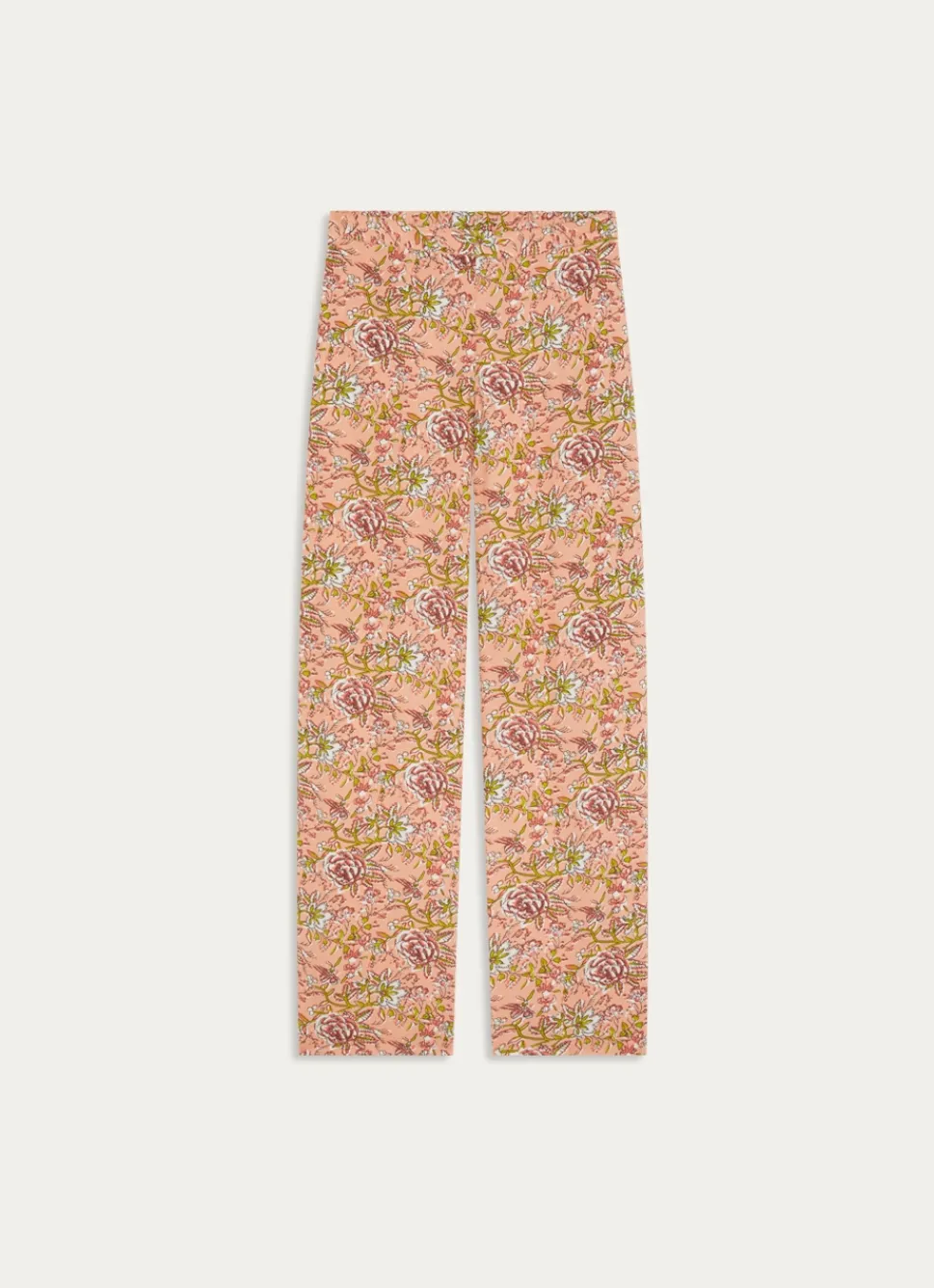Outlet Bouchara PANTALON EN VISCOSE IMPRIMÉE FLORAL NOUR CORAIL