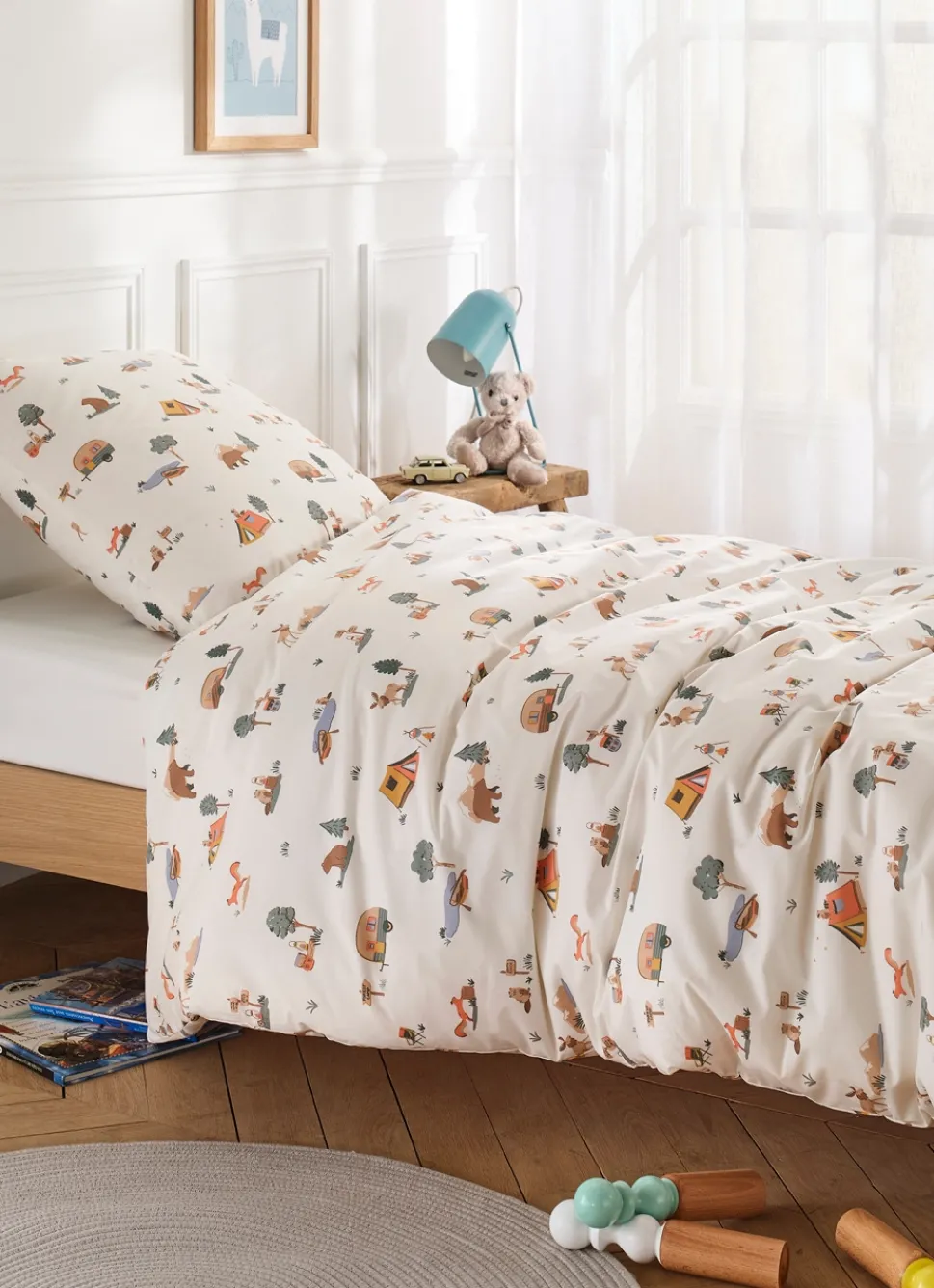 Hot Bouchara PARURE DE LIT BÉBÉ EN PERCALE WILD MULTICOLORE