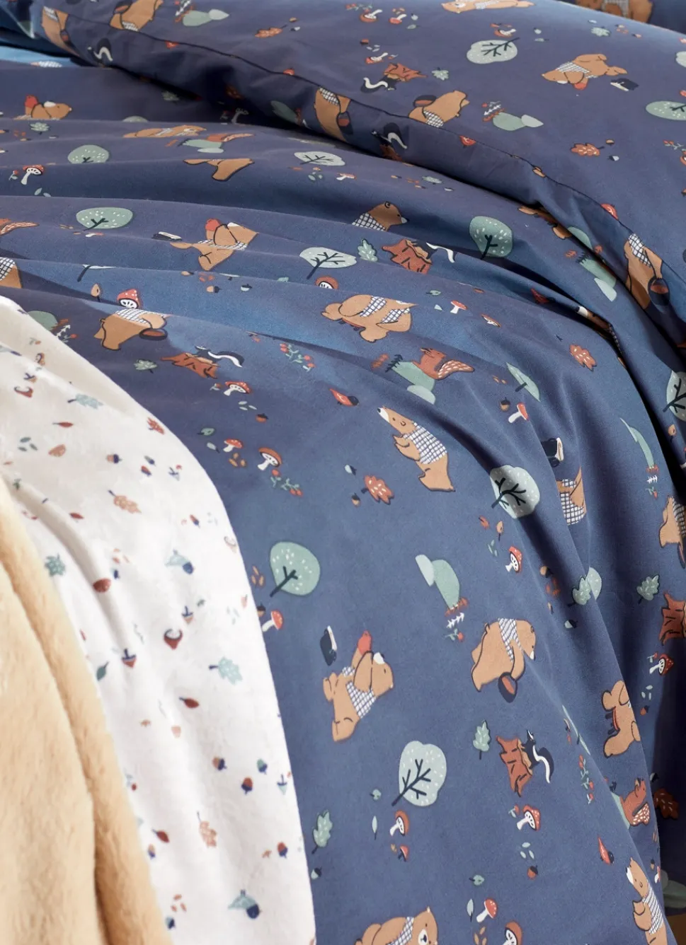 New Bouchara PARURE DE LIT BÉBÉ OURS BLEU