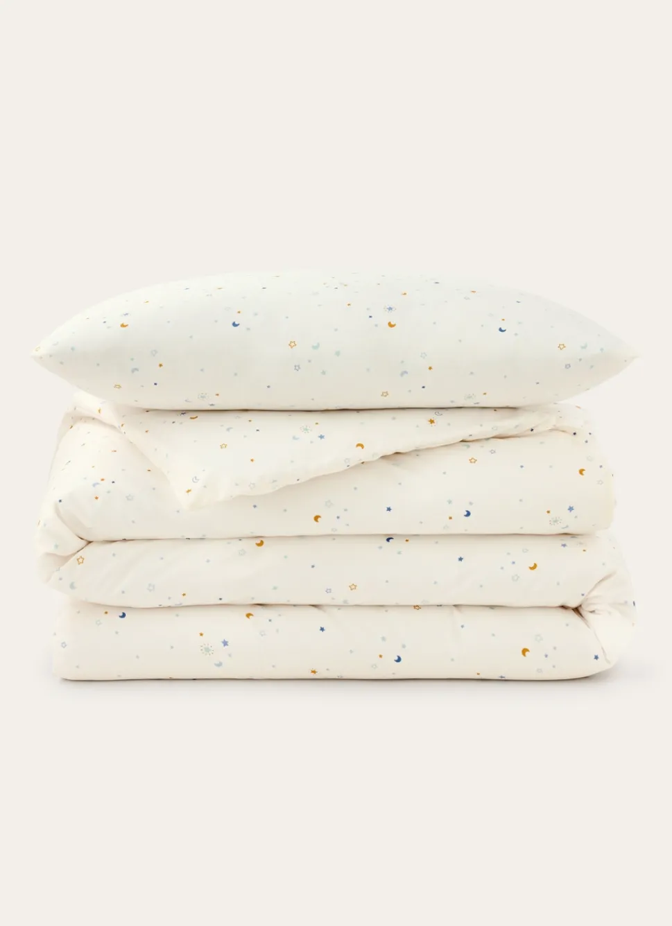 Outlet Bouchara PARURE DE LIT ENFANT EN COTON MOTIF ÉTOILES ÉCRU