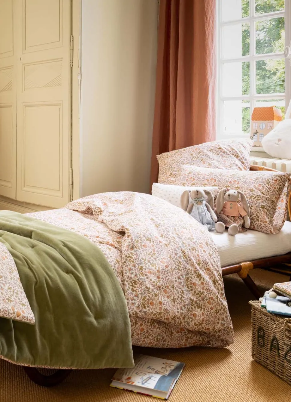 Online Bouchara PARURE DE LIT ENFANT EN PERCALE MOTIF FLEURI JAISA MULTICOLORE