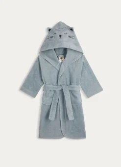 Online Bouchara PEIGNOIR DE BAIN EN ÉPONGE CHATON BLEU