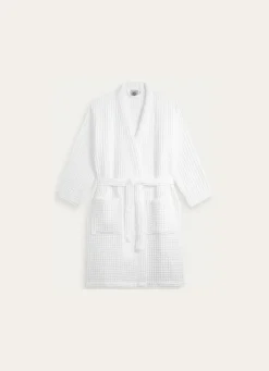 Hot Bouchara PEIGNOIR DE BAIN KIMONO NID D'ABEILLE S/M BLANC