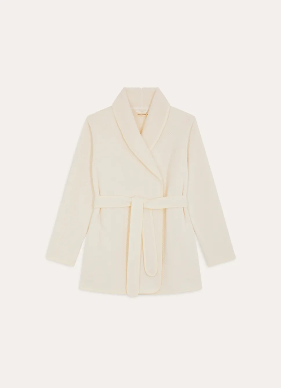 Discount Bouchara PEIGNOIR DOUBLE POLAIRE CAFFY ECRU