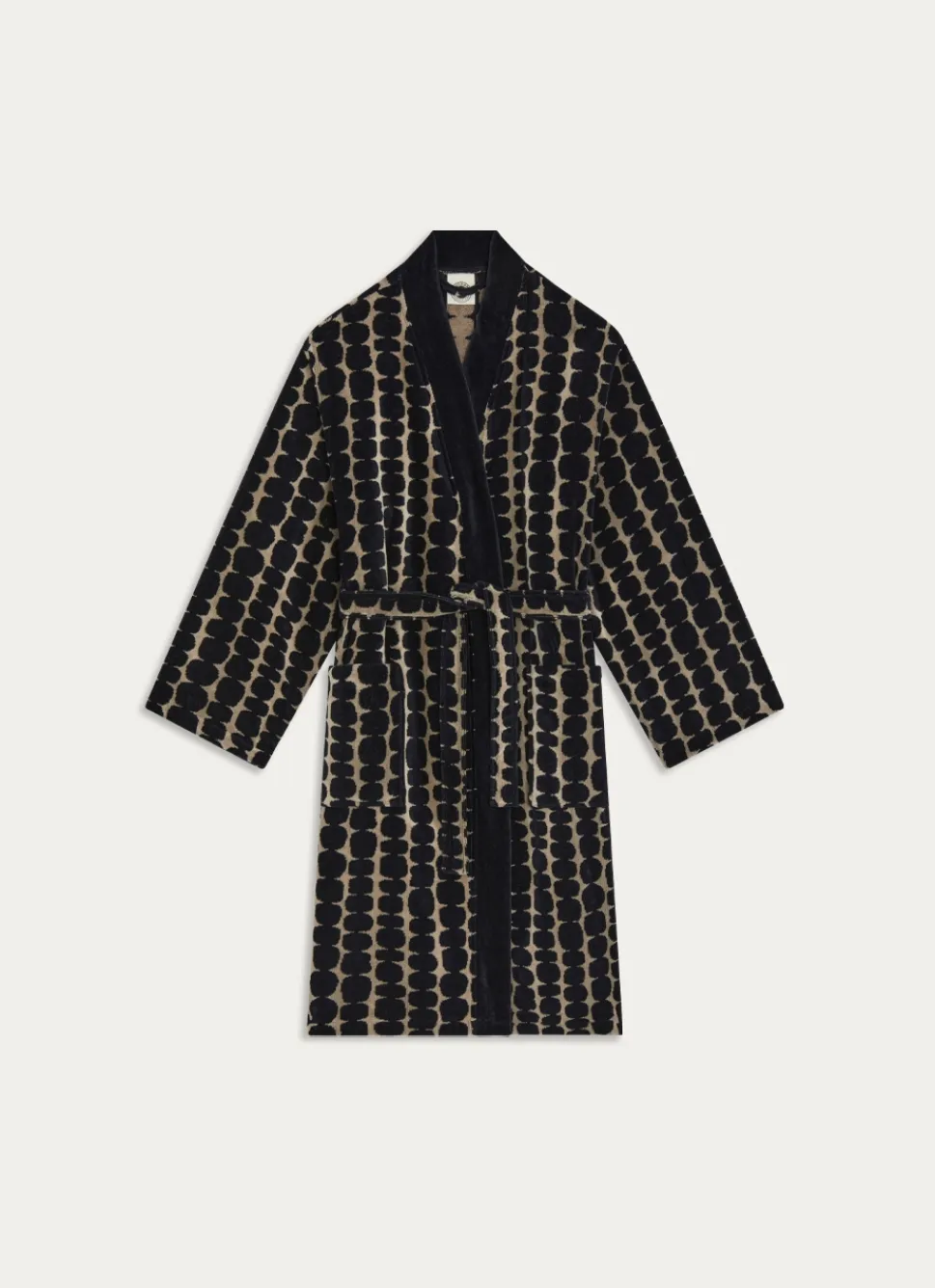 Outlet Bouchara PEIGNOIR KIMONO JACQUARD MOTIF GÉOMÉTRIQUE MULTICOLORE