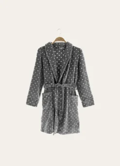 Online Bouchara PEIGNOIR TOUT DOUX À POIS GRIS