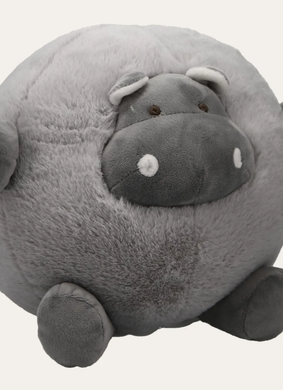Hot Bouchara PELUCHE HIPPOPOTAME ROND GRIS