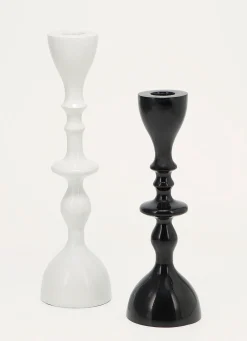 Online Bouchara PETIT BOUGEOIR EN ALUMINIUM FINITION LAQUÉE Noir