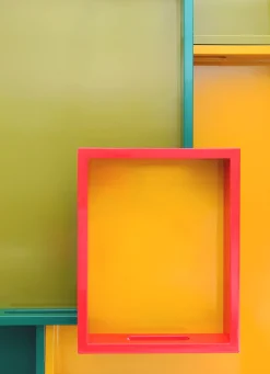 Hot Bouchara PETIT PLATEAU EN BOIS LAQUÉ rouge