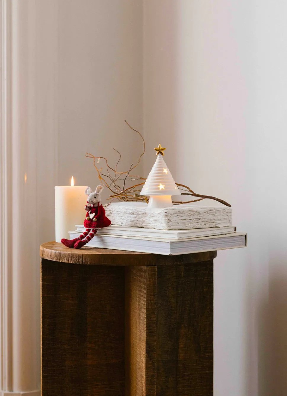 Sale Bouchara PETIT SAPIN DÉCORATIF ÉTOILE LUMINEUSE BLANC