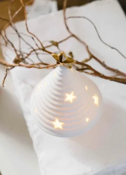 Sale Bouchara PETIT SAPIN DÉCORATIF ÉTOILE LUMINEUSE BLANC