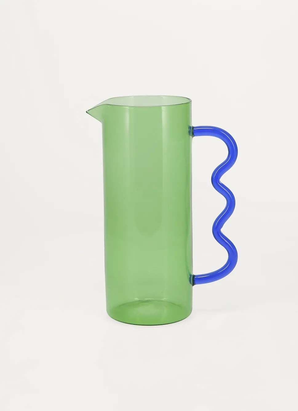 Outlet Bouchara PICHET EN VERRE VERT/BLEU