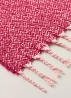 New Bouchara PLAID À CARREAUX EFFET DUVETEUX TORONTO MULTICOLORE