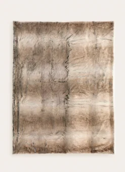 Sale Bouchara PLAID DOUX EN FAUSSE FOURRURE BRUN