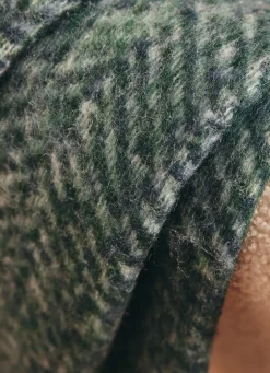 Hot Bouchara PLAID EFFET MOHAIR BLEU BALTIQUE