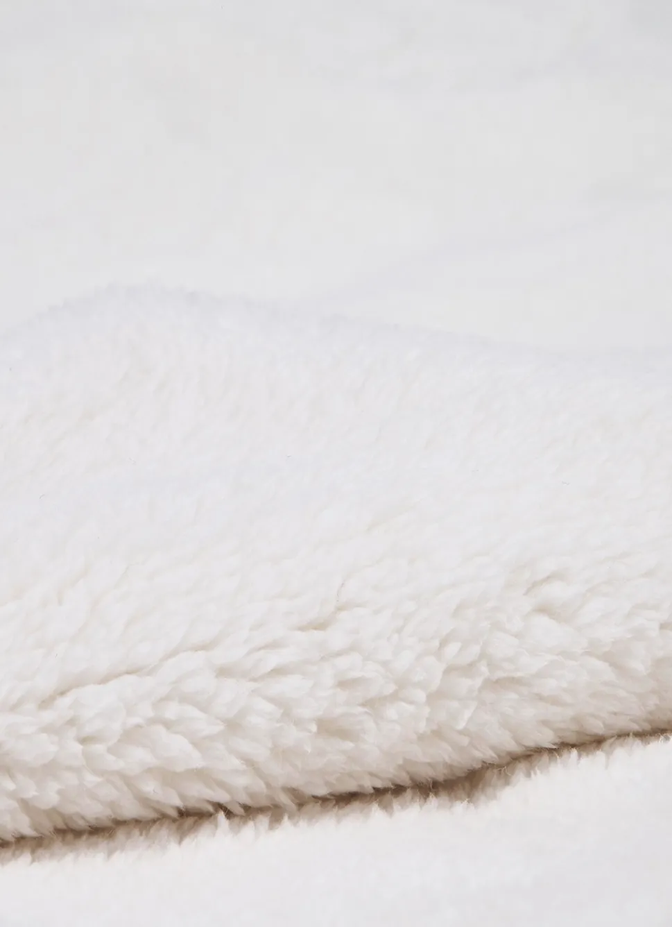 Clearance Bouchara PLAID EN FAUSSE FOURRURE DOUBLÉ SHERPA ECRU