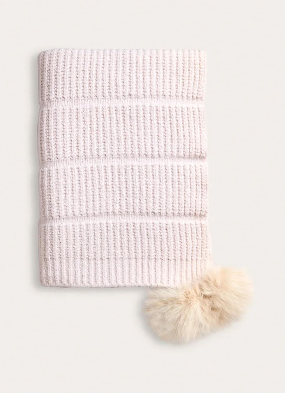 Outlet Bouchara PLAID EN MAILLE FANTAISIE TRÈS DOUX NATUREL