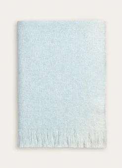 Bouchara PLAID EN TISSÉ EFFET GRANITÉ UNI BLEU