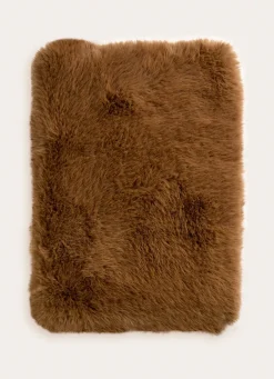 Outlet Bouchara PLAID FAUSSE FOURRURE FAUVE BRUN