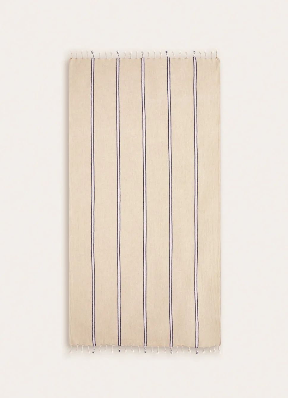 Best Bouchara PLAID LÉGER TISSÉ EN COTON ET LIN ENCRE