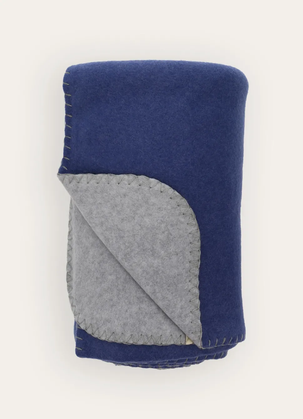 Clearance Bouchara PLAID POLAIRE BICOLORE BLEU