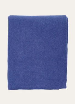 Clearance Bouchara PLAID POLAIRE BICOLORE BLEU