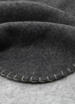 New Bouchara PLAID POLAIRE BICOLORE GRIS CLAIR