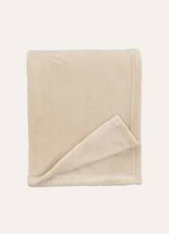 Sale Bouchara PLAID POLAIRE UNI DOUX BEIGE