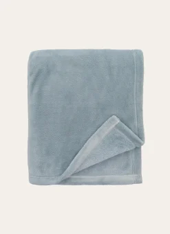 Best Bouchara PLAID POLAIRE UNI DOUX BLEU DOUX